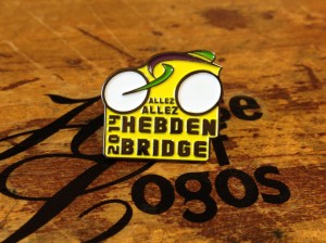 Hebden Bridge Tour de France Enamel Badge