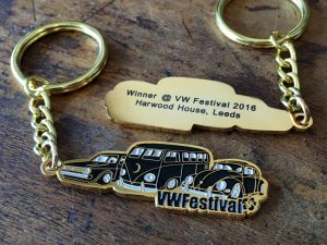 VW Festival Gold Keyring