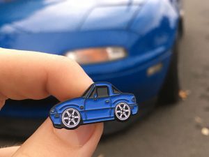 Mazda MX5 Mariner Blue Lapel Pin