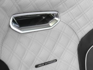 Urban Automotive SVR White Seat Badge