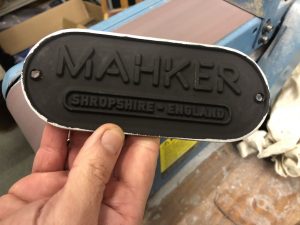 MAHKER Cast Aluminium Badge All Black