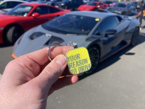 Supercar Driver Carbon Fibre Members Keyring