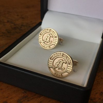 Arnold Clark 1954 9ct Gold Cufflinks Arnold Clark 1954 9ct Gold Cufflinks